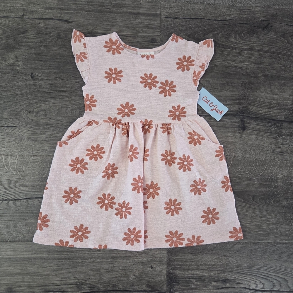 Cat & Jack Girls Pink Floral Dress Size 2t NWT